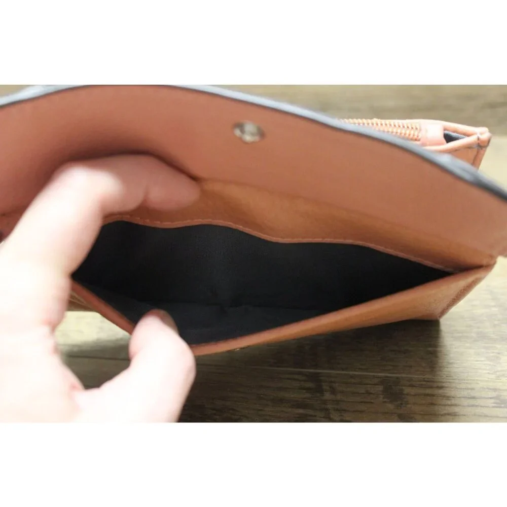 Max Studio‎ women's pink double fold folding clutch wallet